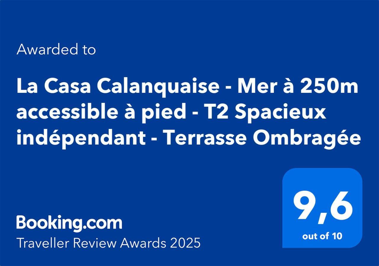La Casa Calanquaise - Mer A 250M Accessible A Pied - T2 Spacieux Independant - Terrasse Ombragee องชูส-ลา-เรอดอนน์ ภายนอก รูปภาพ